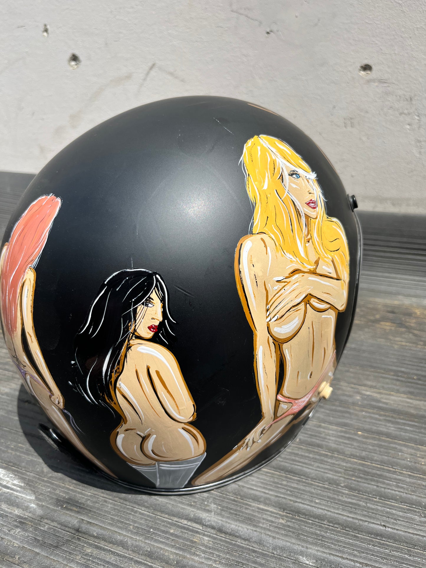 Custom Painted Open Face Helmet