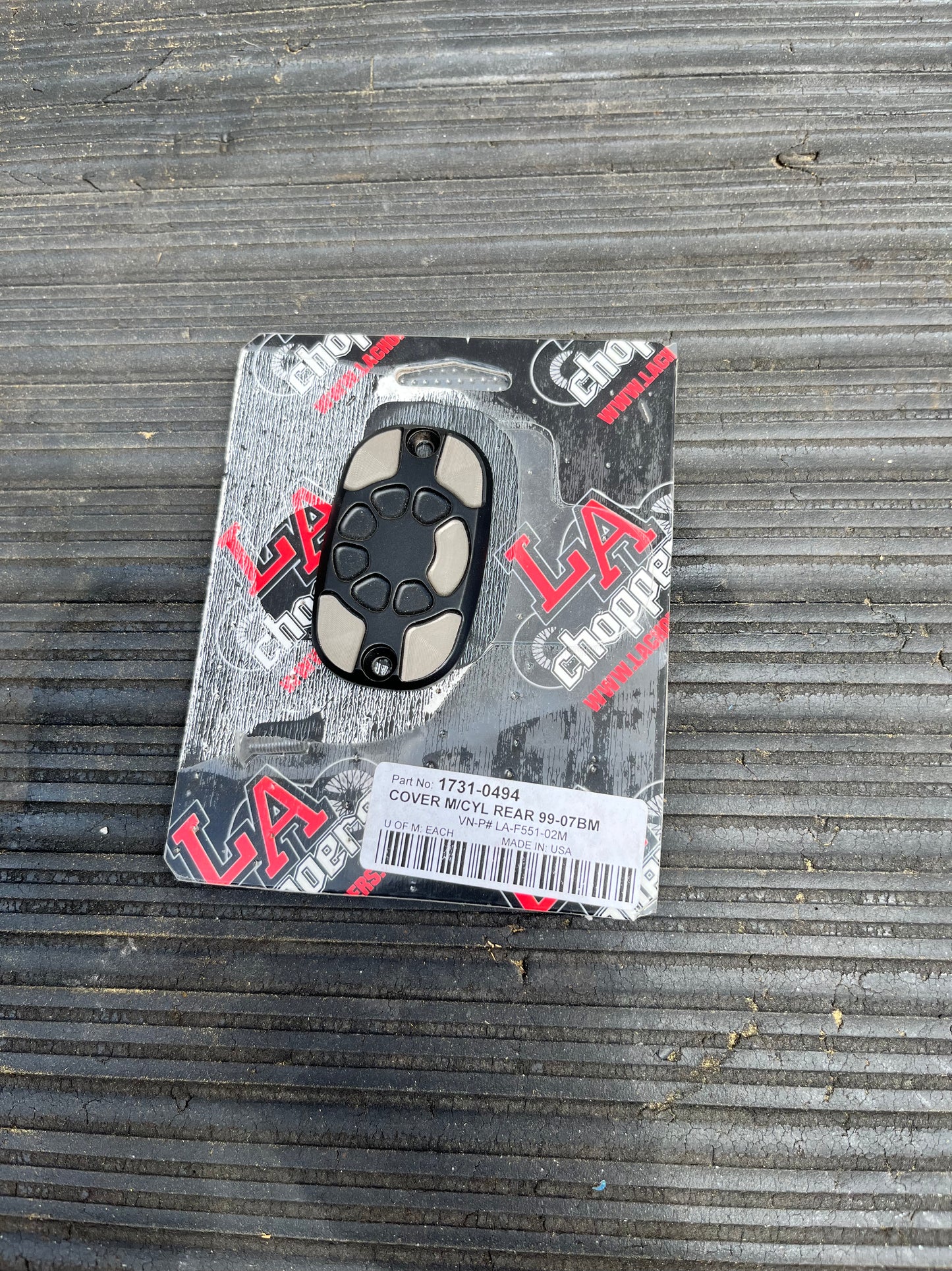 LA Choppers rear master cylinder cover