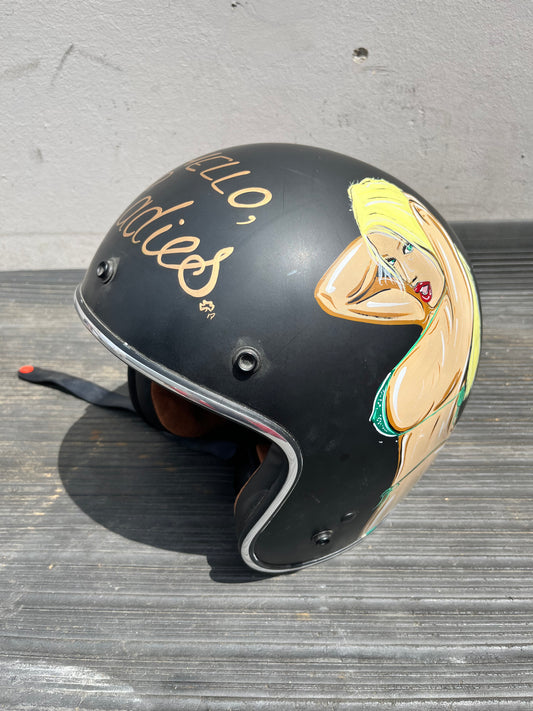 Custom Painted Open Face Helmet