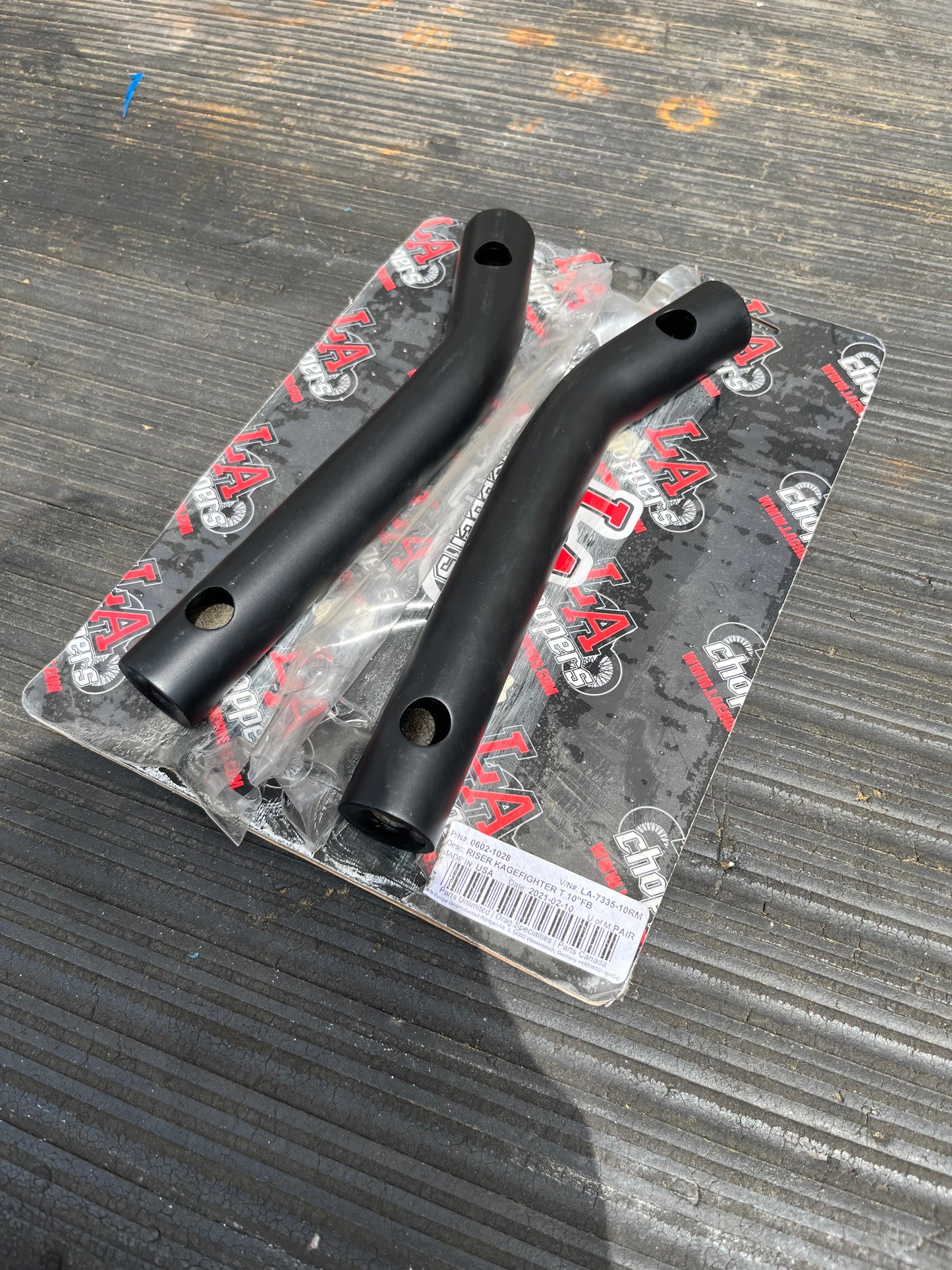 LA Choppers Kage Fighter Handlebar 10" Risers