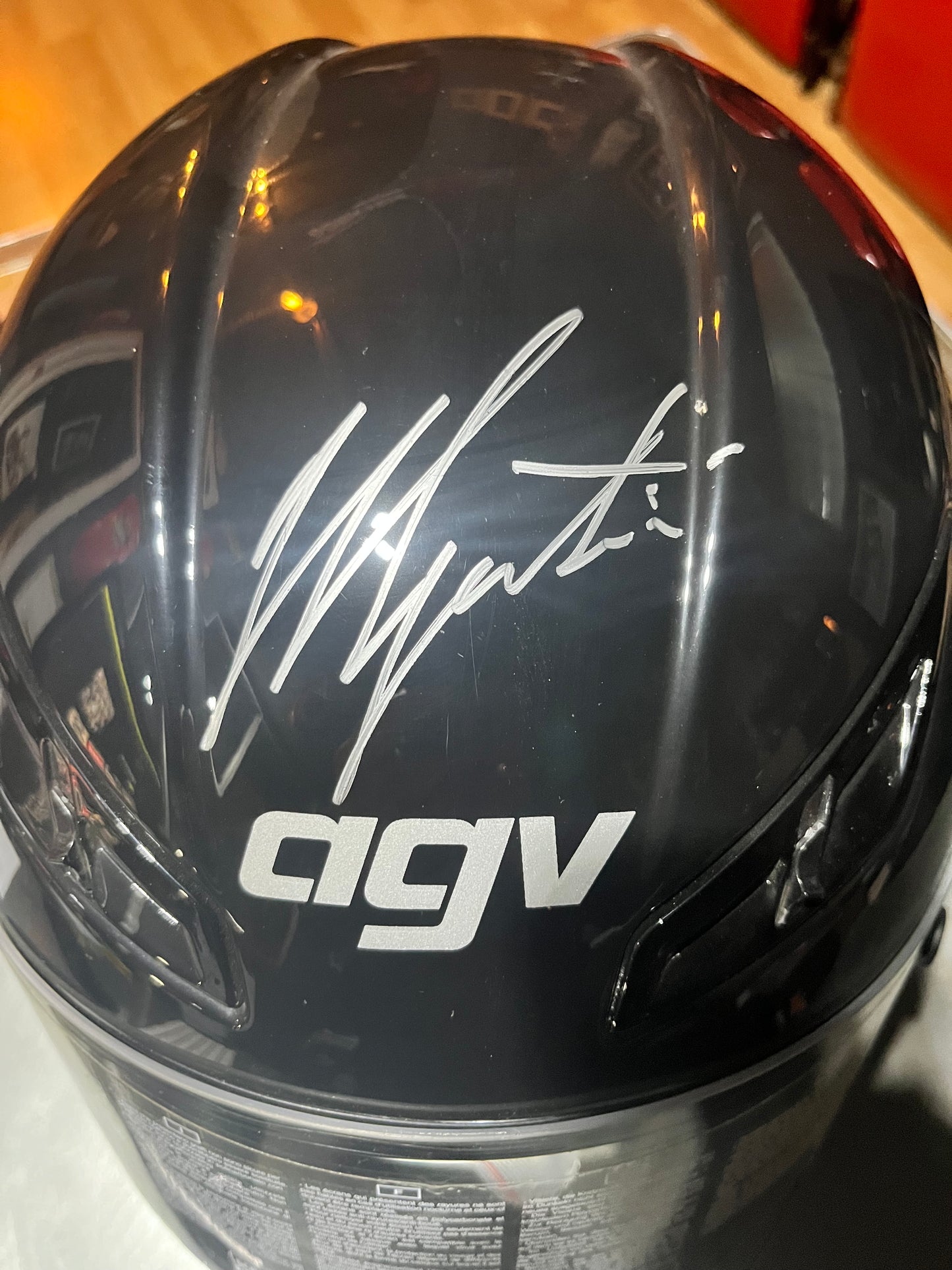 Valentino Rossi Signed AGV helmet