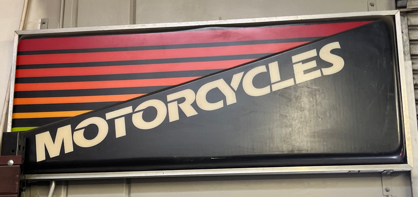 Vintage Motorcycles dealership sign