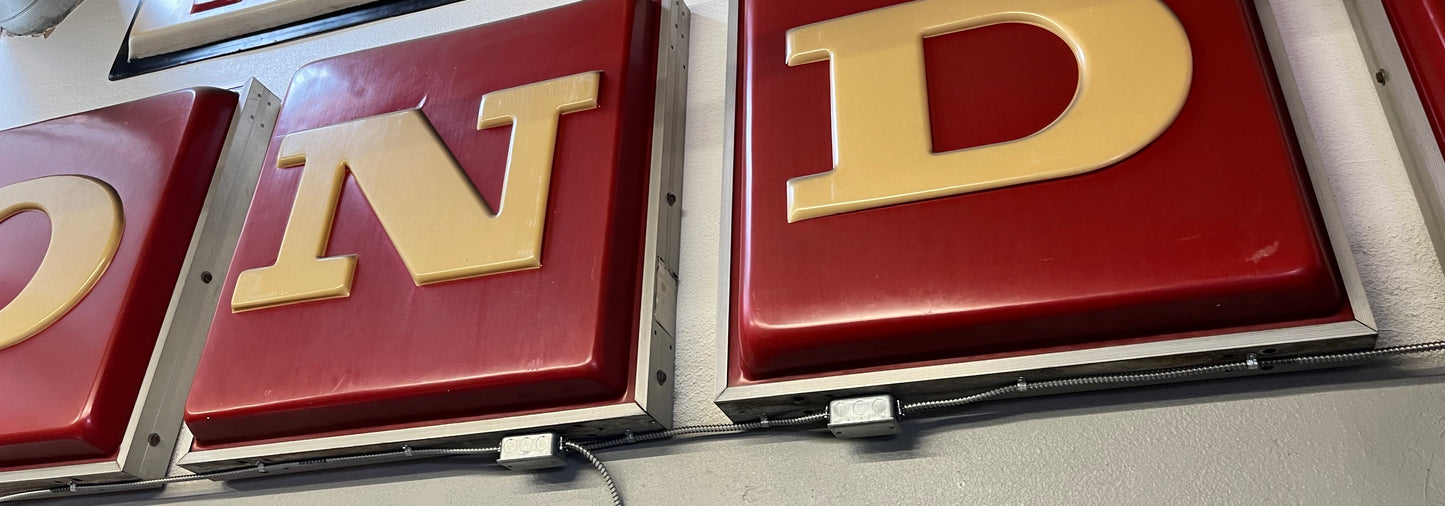 Vintage Honda dealership sign