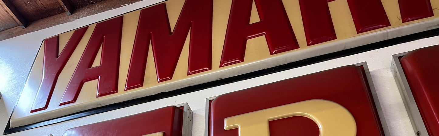 Vintage Yamaha dealership sign