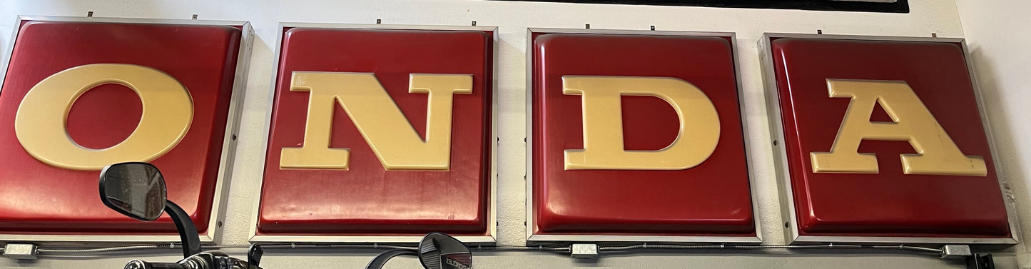 Vintage Honda dealership sign