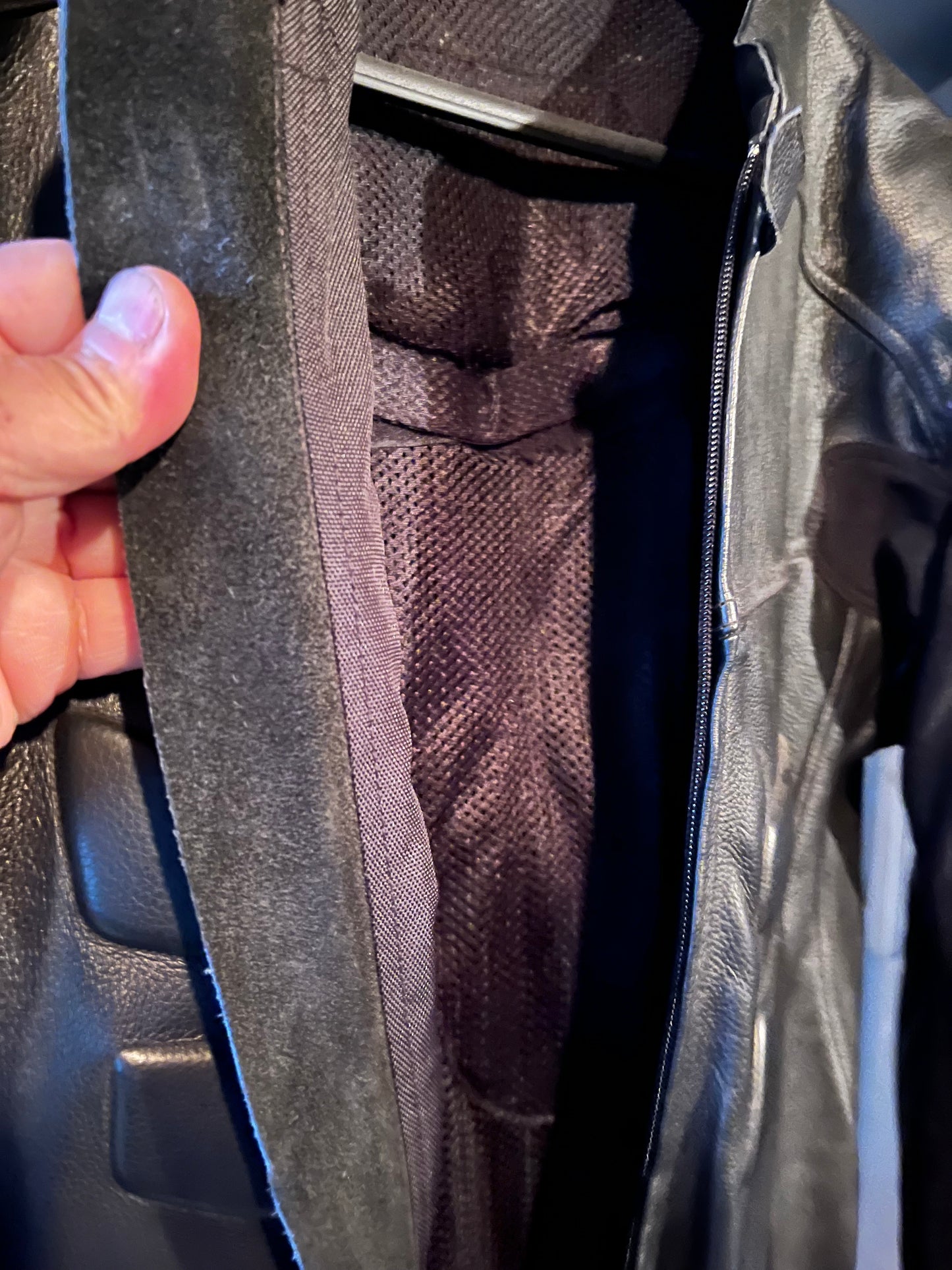 One piece leather race suit