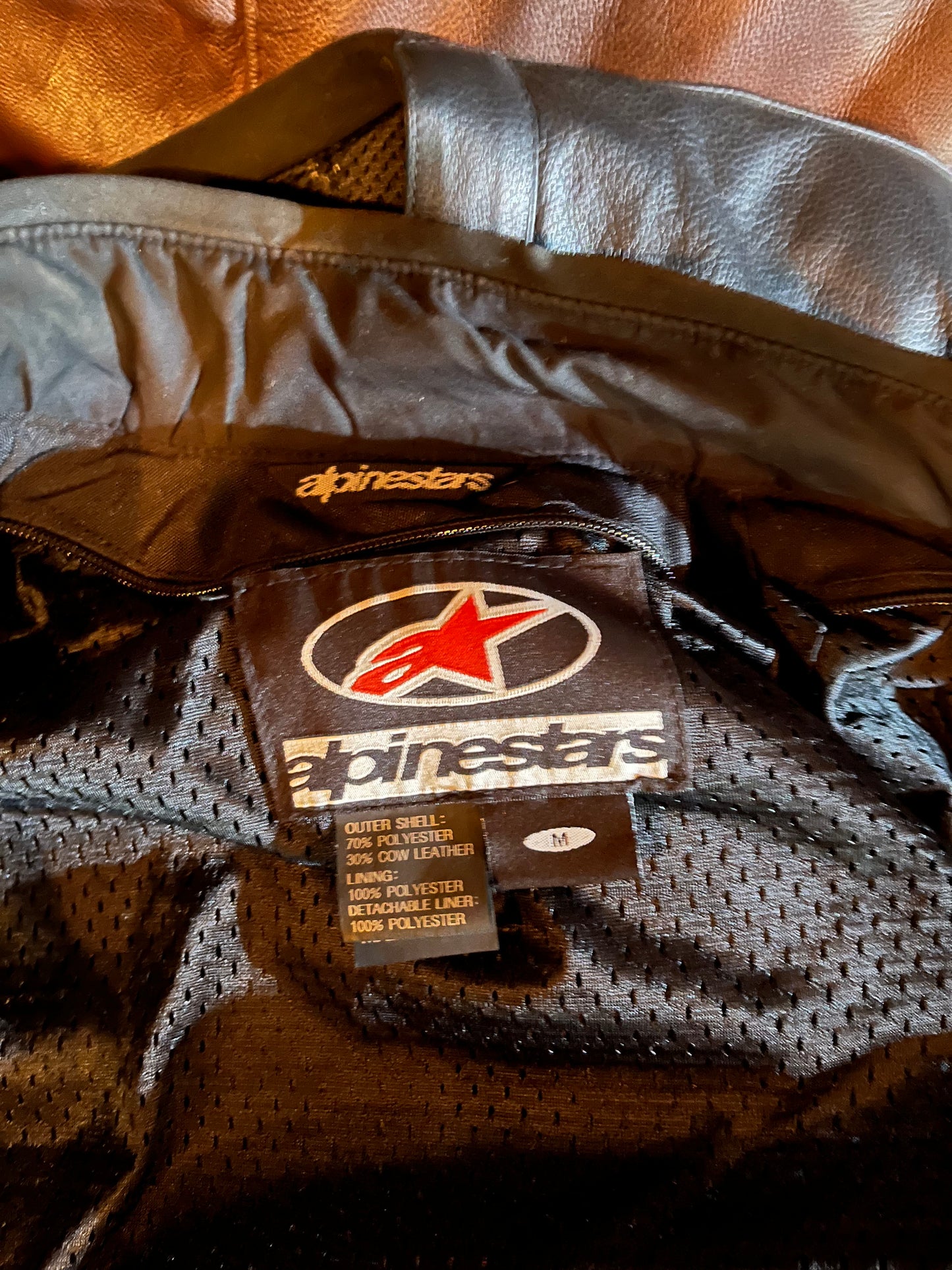 Alpinestars leather/ cotton jacket