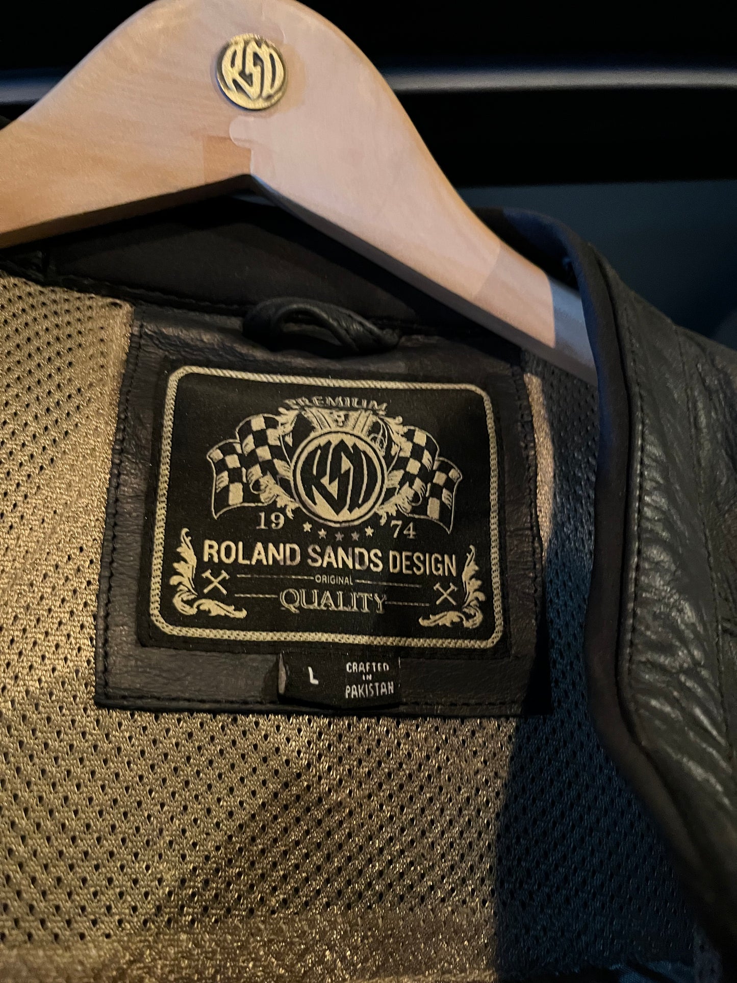 RSD black leather/ cotton Jacket