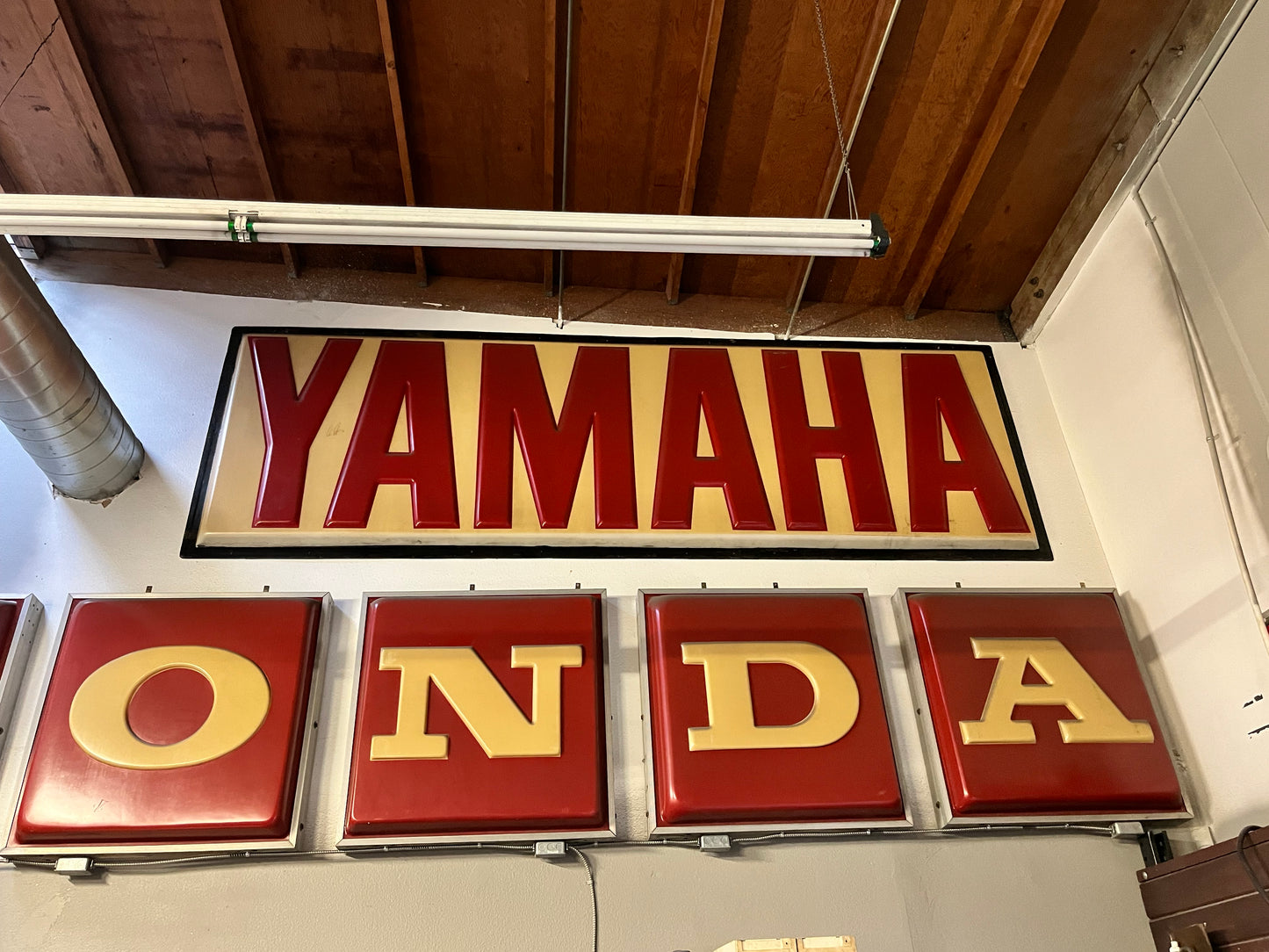 Vintage Yamaha dealership sign