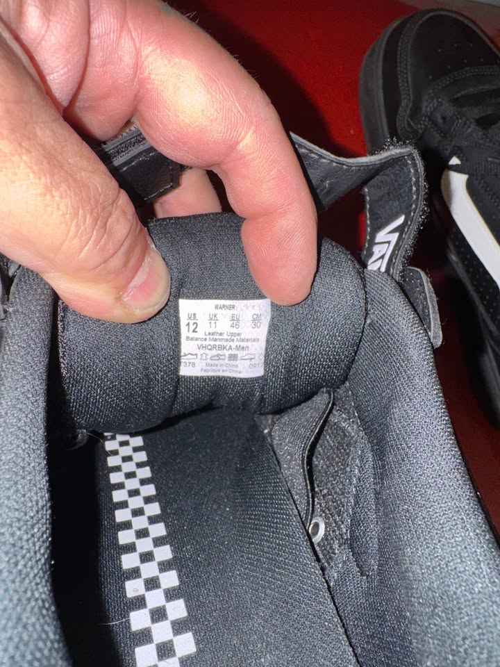 Vans Warner SPD Clipless Shoes Size 12 Mens Black