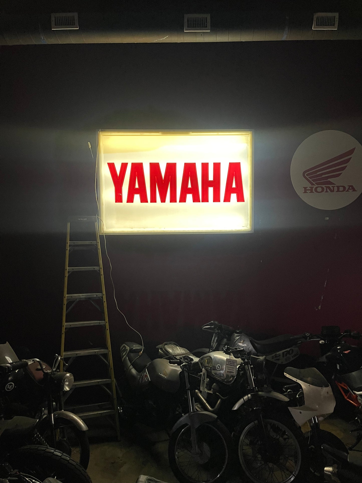 Vintage Yamaha dealership sign