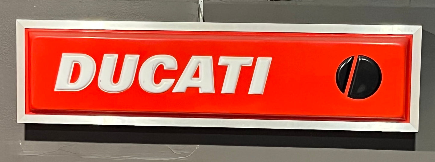 Vintage Ducati dealership sign