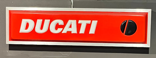 Vintage Ducati dealership sign