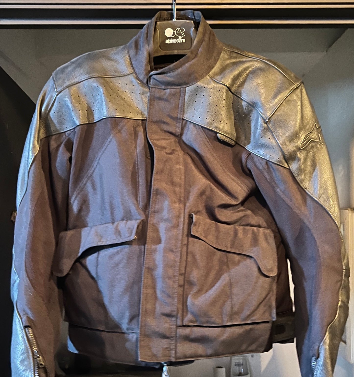 Alpinestars leather/ cotton jacket