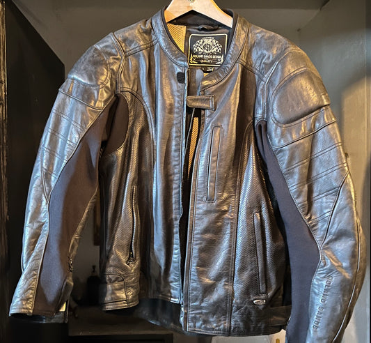 RSD black leather/ cotton Jacket